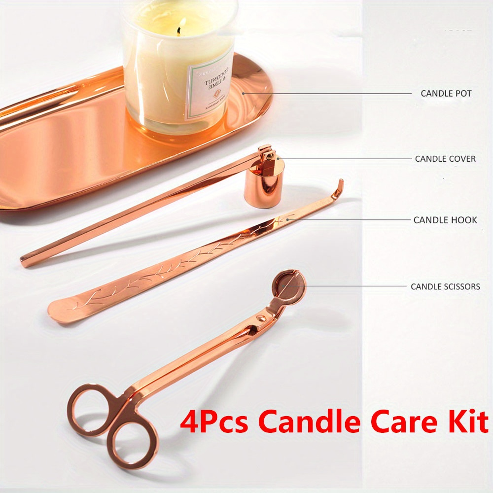Workshop Tools Diy - 4pcs/set Luxury Candle Care Kit Stainless