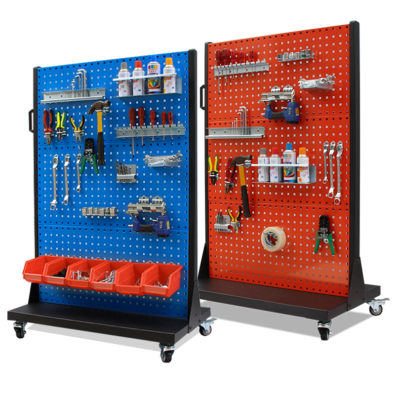 Workshop Tools.Hanging Board - Hardware tool shelf mobile square hole