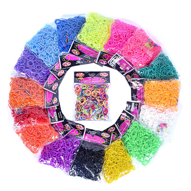 Workshop Tools Diy - 600 pieces Colorful Rubber Band Bracelet