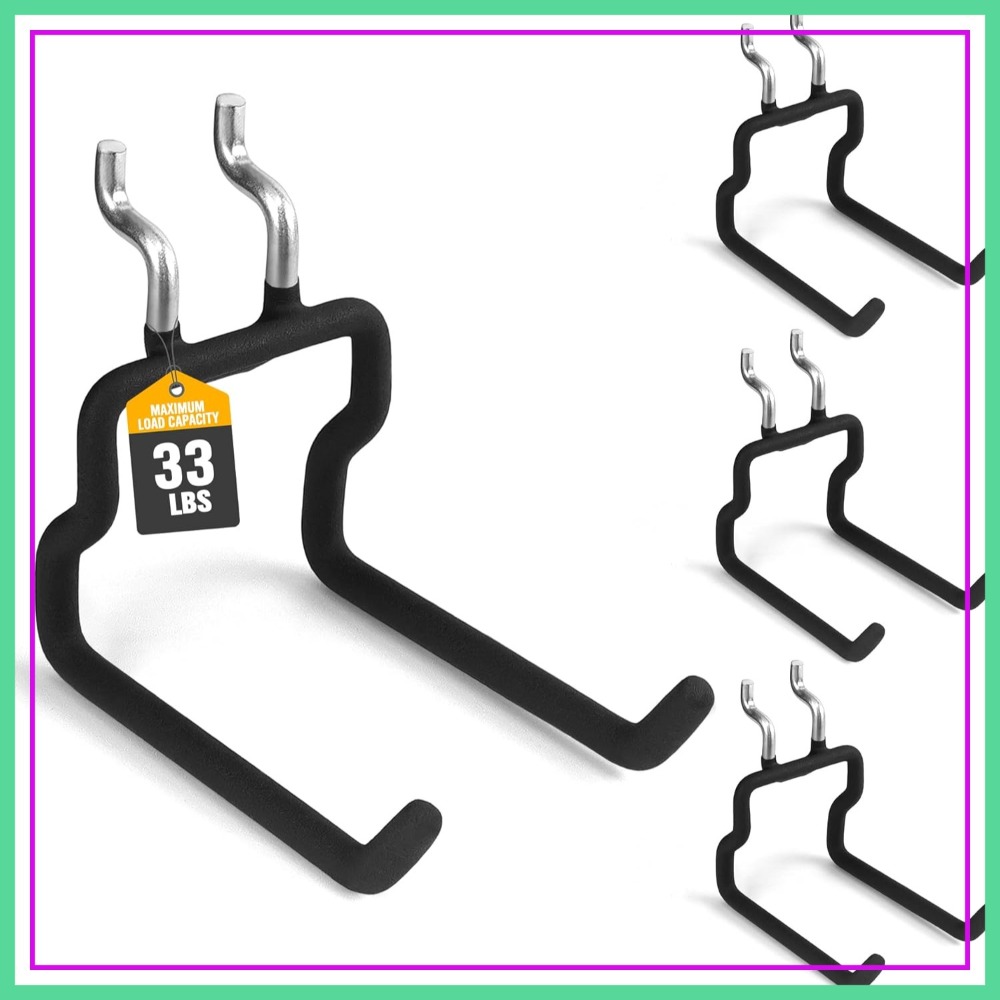 Workshop Tools.Hanging Board - 4-Piece Flat Pegboard Hooks Set, Peg