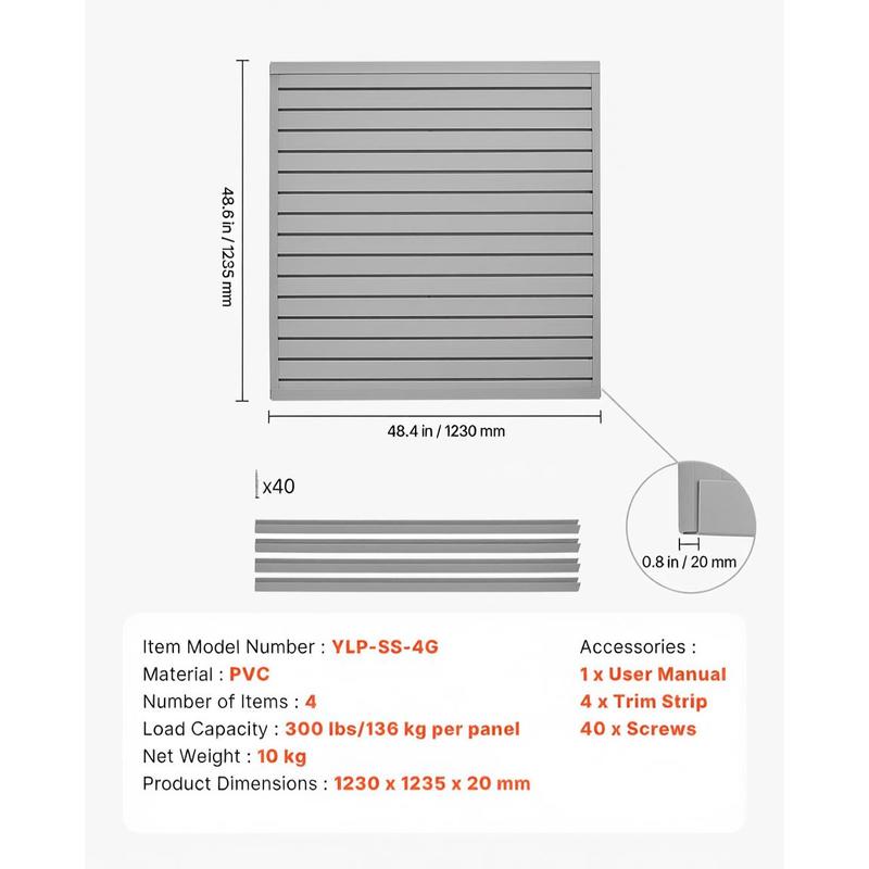 PVC Wall Plank 4 x 4 ft For Ga - Workshop Tools Diy 리뷰 및 가격