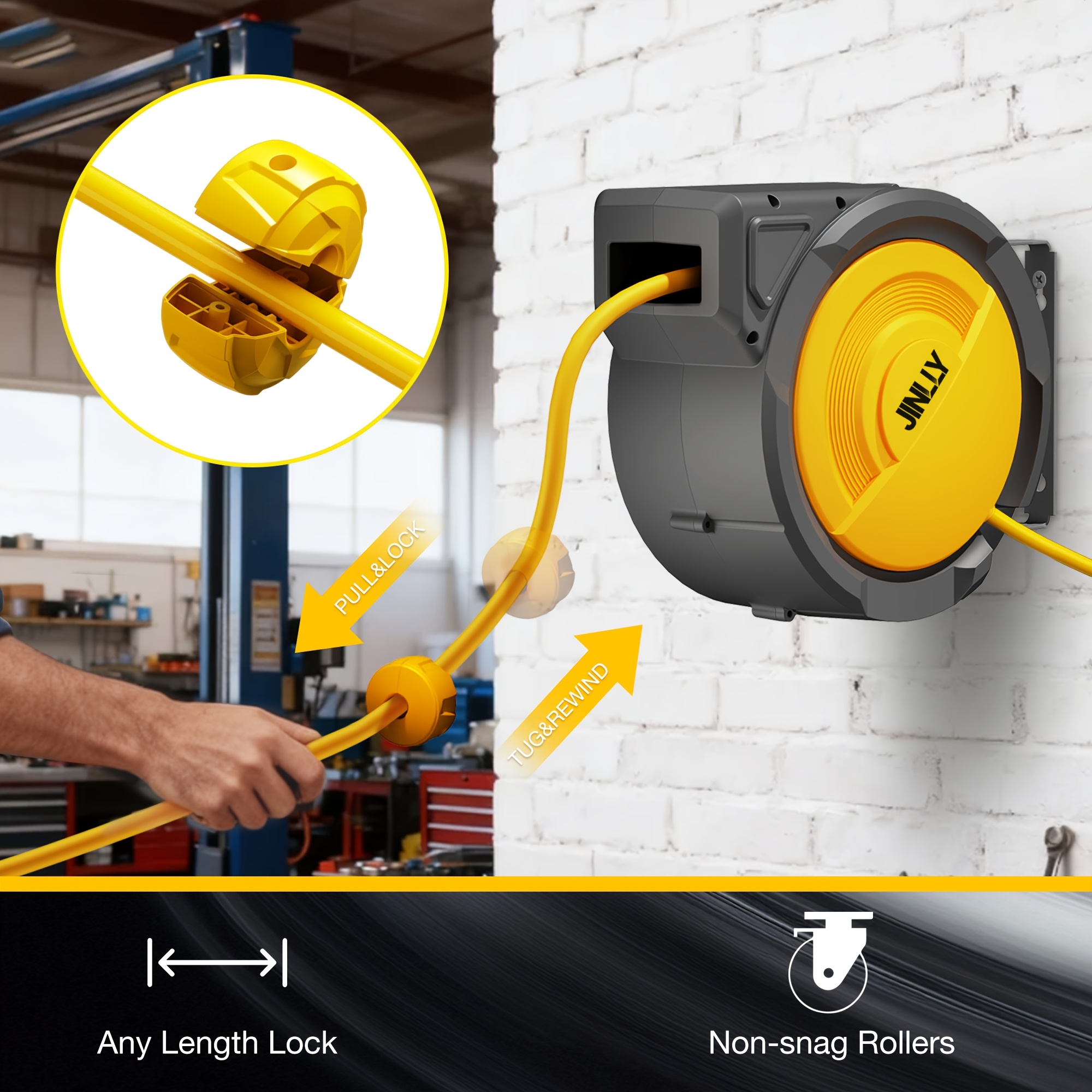Heavy-Duty Retractable Air Hos - Tools In Workshop 리뷰 및 가격