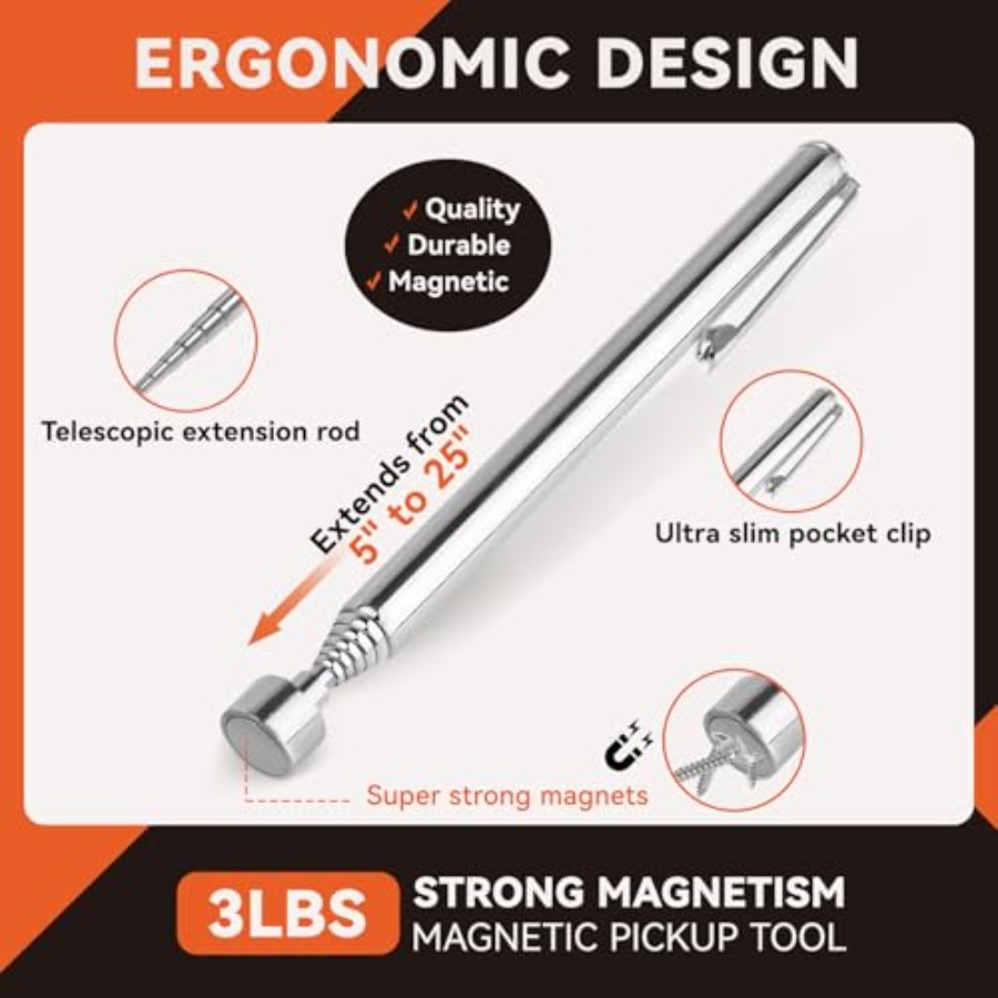 4 Pack Telescoping Magnet Pick - Magnetic Parts Tray 리뷰 및 가격