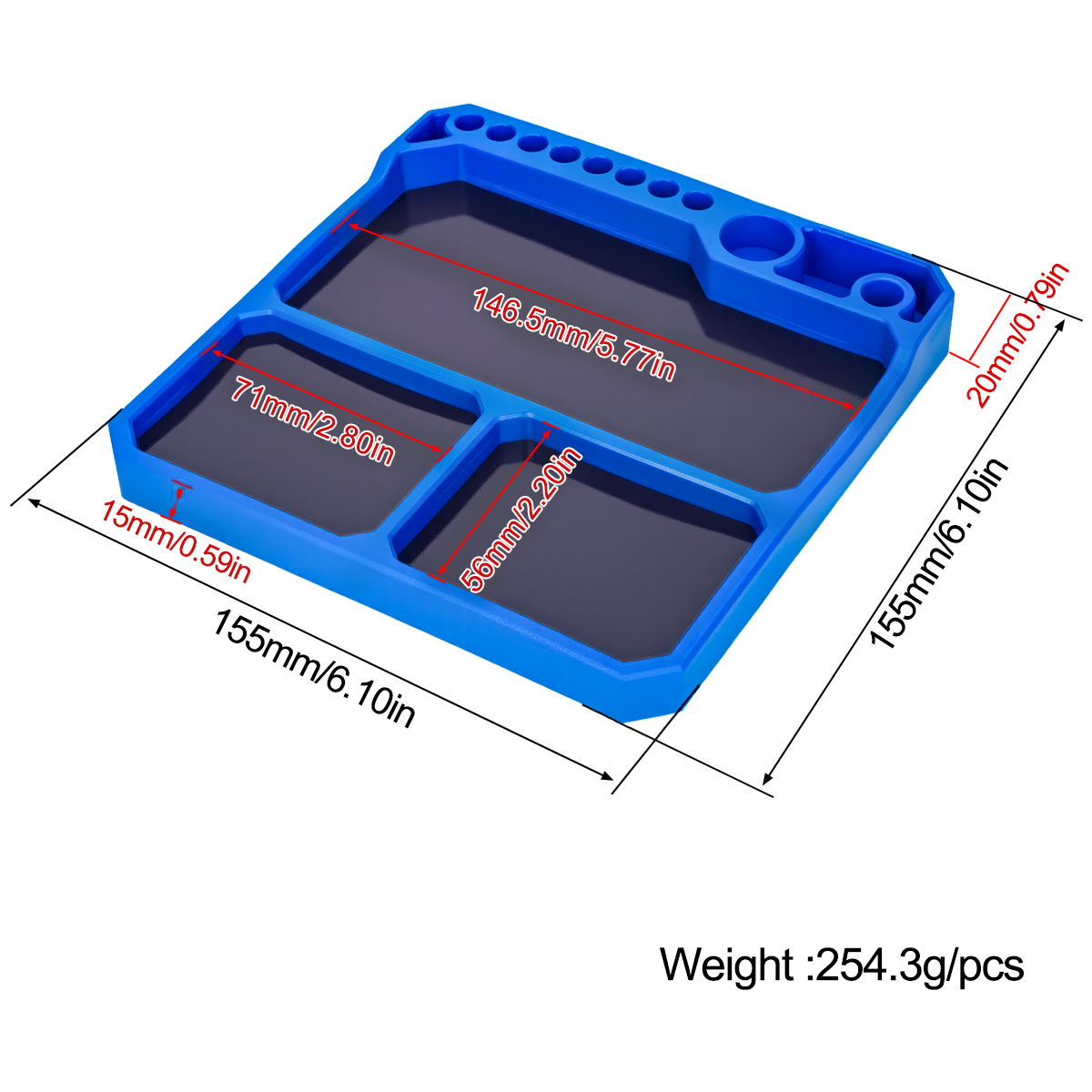 1Pcs Silicone Parts Tray with  - Magnetic Parts Tray 리뷰 및 가격