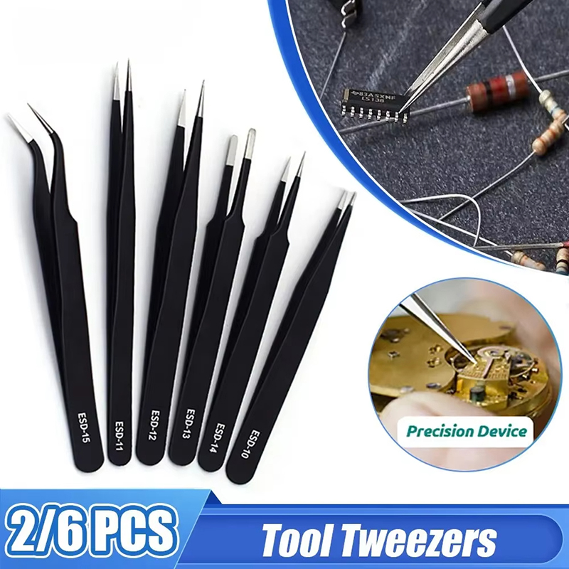 Stainless Steel Black Tweezers - Maintenance Workshop Tools 리뷰 및 가격